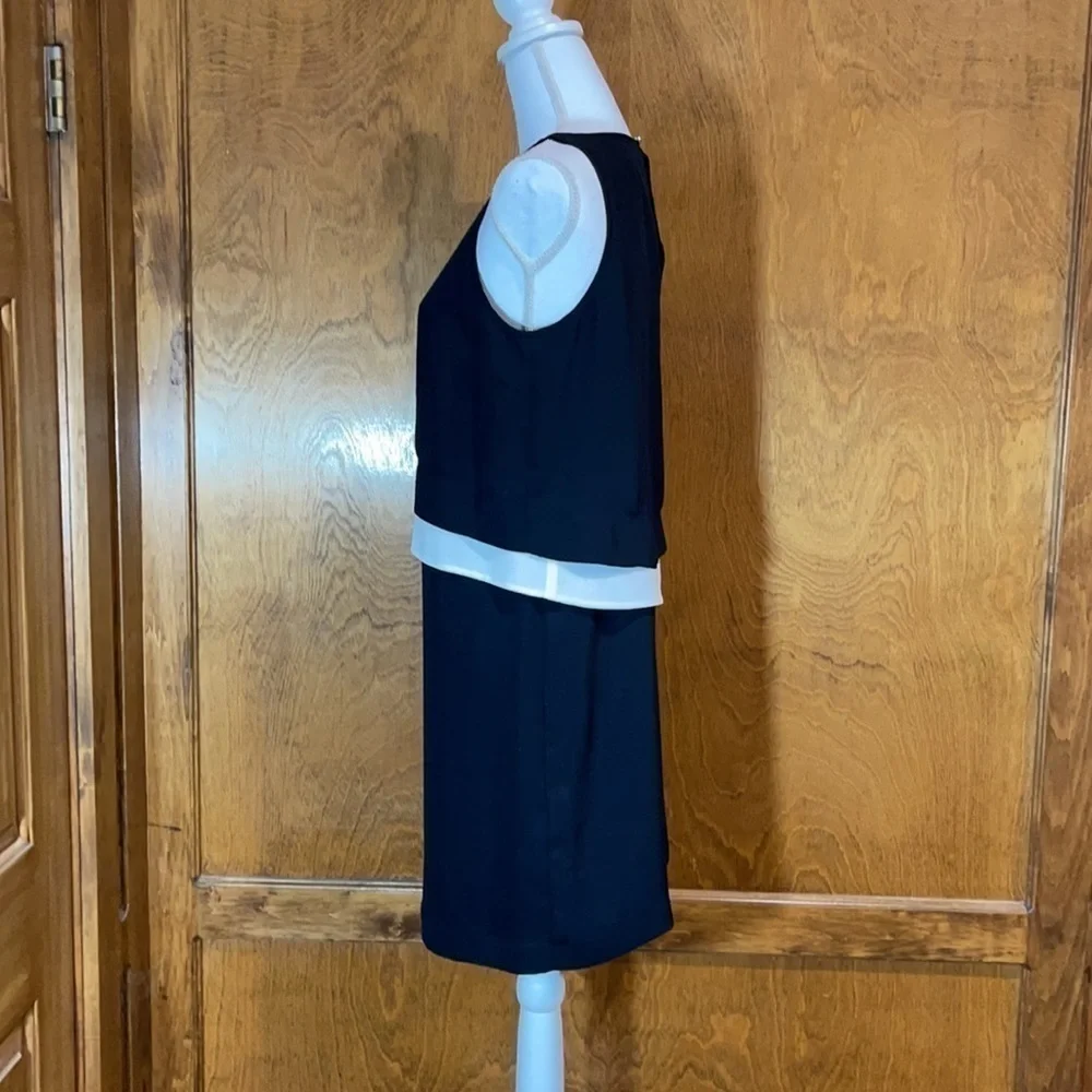 Banana Republic Black & Cream Shift Dress - NWT